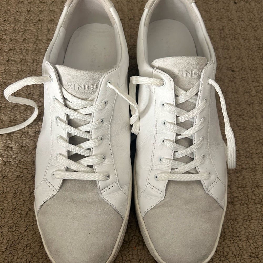 Vince women’s White and Gray leather/suede Sneakers